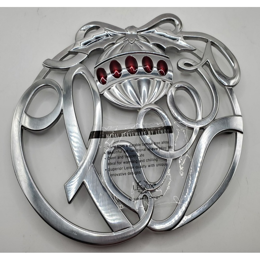 Lenox Sentiments Of The Season Cheer Trivet 8.5"